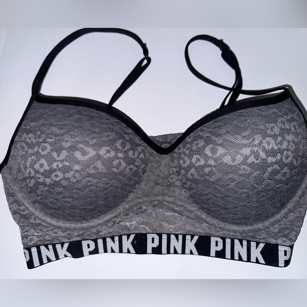 PINK Gray Bra